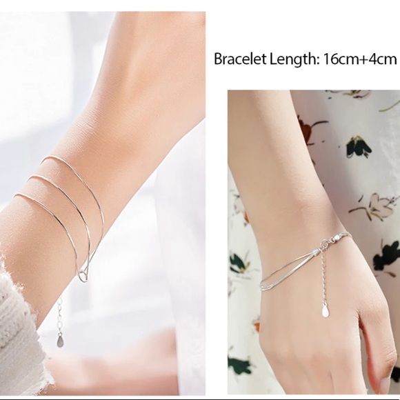 🤍Insta layered sterling silver bracelet - Picture 4 of 5